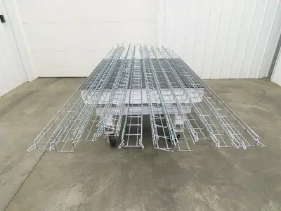 Husky WBS22-4-3M-EZ Cable Tray 2"x8"x8' Easy Connect Wire Basket Lot of 13