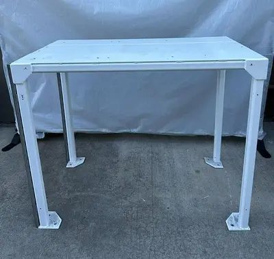 BOC EDWARDS CLEANROOM PUMP STAND WITH EARTHQUAKE BRACKETS