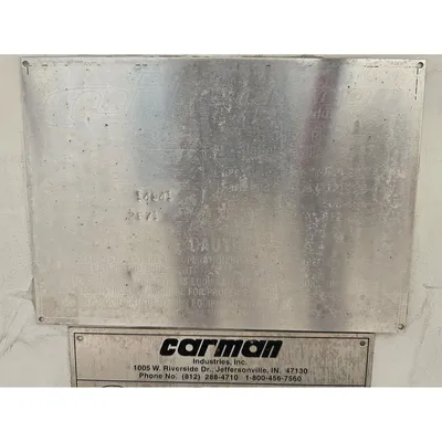 Carman Industries Fluid Bed Dryer model ACS-64 LH Serial 210414-1