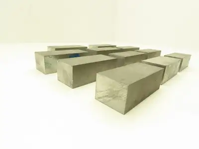 S7 Tool Steel Flat Bar Stock 1"x 1-1/4"x 3"L  Lot of 10 Blocks