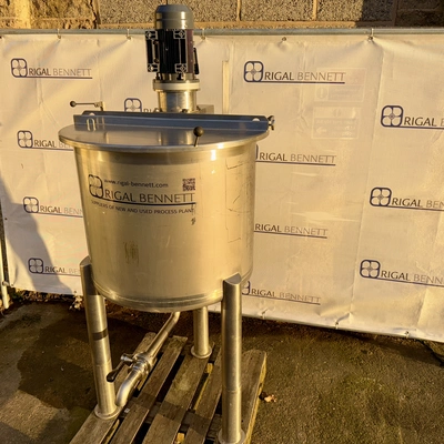 300L S/S Vertical Mix Tank With Rigal Bennett Shearhead Mixer 2.2 kw