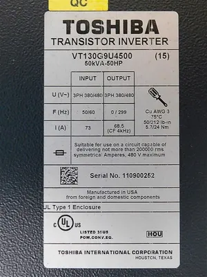 USED TOSHIBA VT130G9U4500