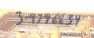 USED LANDIS TOOL CO. A106986-B PC BOARD A106986B