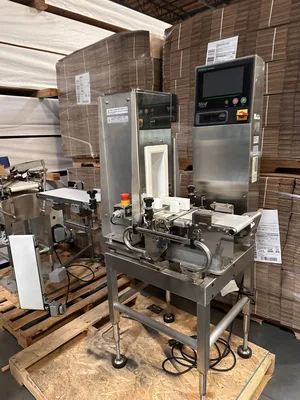 USED 2019 ANRITSU SSV CHECKWEIGHER (KWS6265BW3K) WITH M6 METAL DETECTOR