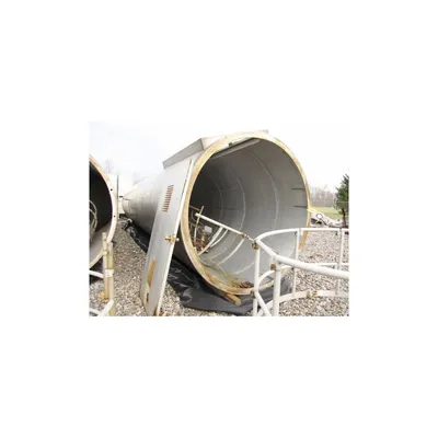 Used 882 Cubic Foot Aluminum Plastic Pellet Silo 8' Dia. X 39' High