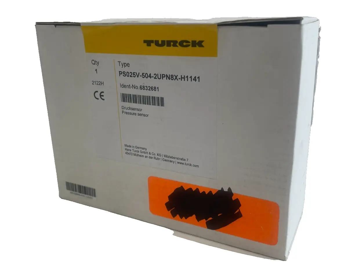 NEW TURCK PS025V-504-2UPN8X-H1141 PRESSURE SENSOR 6832681 PS025V5042UPN8XH1141