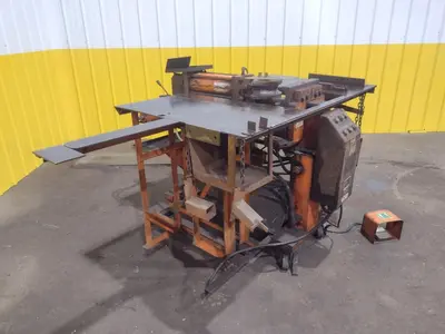 3" HUTH MODEL #2007 HYDRAULIC RAM TYPE TUBE BENDER & END FORMER: STOCK #19709