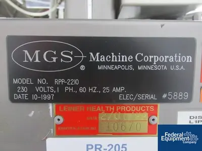 USED MGS MGS Outserter, Model RPP-2210