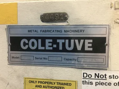 USED 1995 COLE TUVE COLE-TUVE CF-33 PRESS