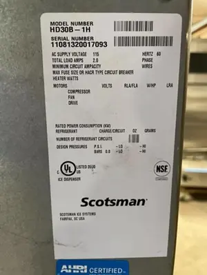 USED SCOTSMAN HD30B