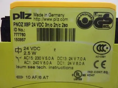 USED PILZ PNOZX8P24VDC3N/O2N/C2SO