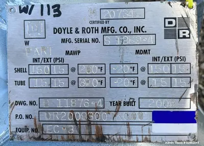 Used DOYLE & ROTH _UNKNOWN_ Heat Exchangers Illinois US | Aaron Equipment #85108