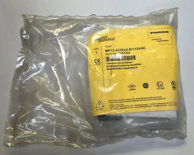 Used TURCK MK13-222EX0-R/115VAC Relays & Switches | Surplus Asset Holdings #1205750