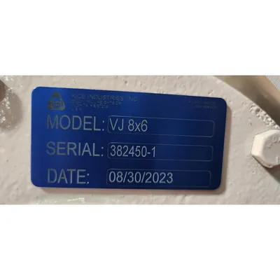 USED KICE INDUSTRIES, INC. VJ 8X6
