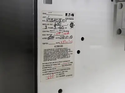 15/60A, 3 Pole, 600V, Disconnect Switch HFD3015,HFD3060 in Freedom 2100 MCC