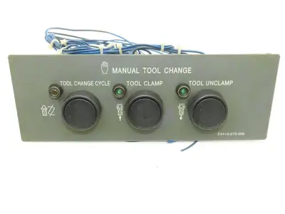 Okuma E5414-019-906 Manual Tool Change Button Control Panel Cycle Clamp Unclamp