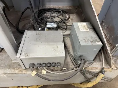 120" SWING X 208" LONG WELDING SYSTEMS HEADSTOCK & TAILSTOCK POWERED WELDING POSITIONER / PIPE ROLLER: YOBRO #23957