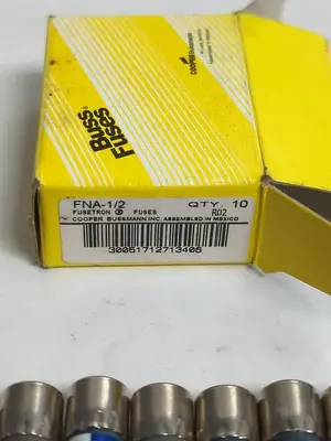 New | in-Stock COOPER BUSSMANN FNA-1/2 Miscellaneous Equipment (Electrical & Power) | Surplus Asset Holdings #1201997