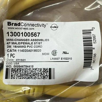 NEW BRAD CONNECTIVITY 1300100567 114020A01M020