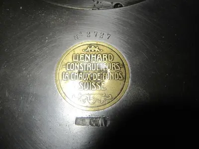 3382-385 Antique RA LIENHARD SUISSE Chaux-De-Fonds Horizontal & Vertical Rotary Engine TURNING / BROCADING MACHINE