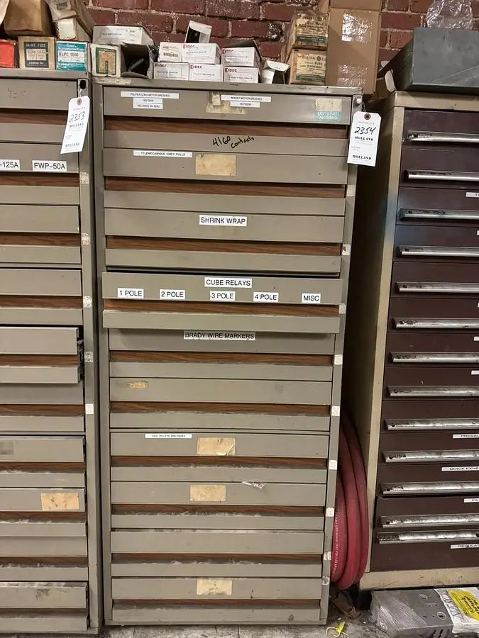 VIDMAR STYLE MICROFORM FILE CABINET 10 DRAWER (NO CONTENTS)