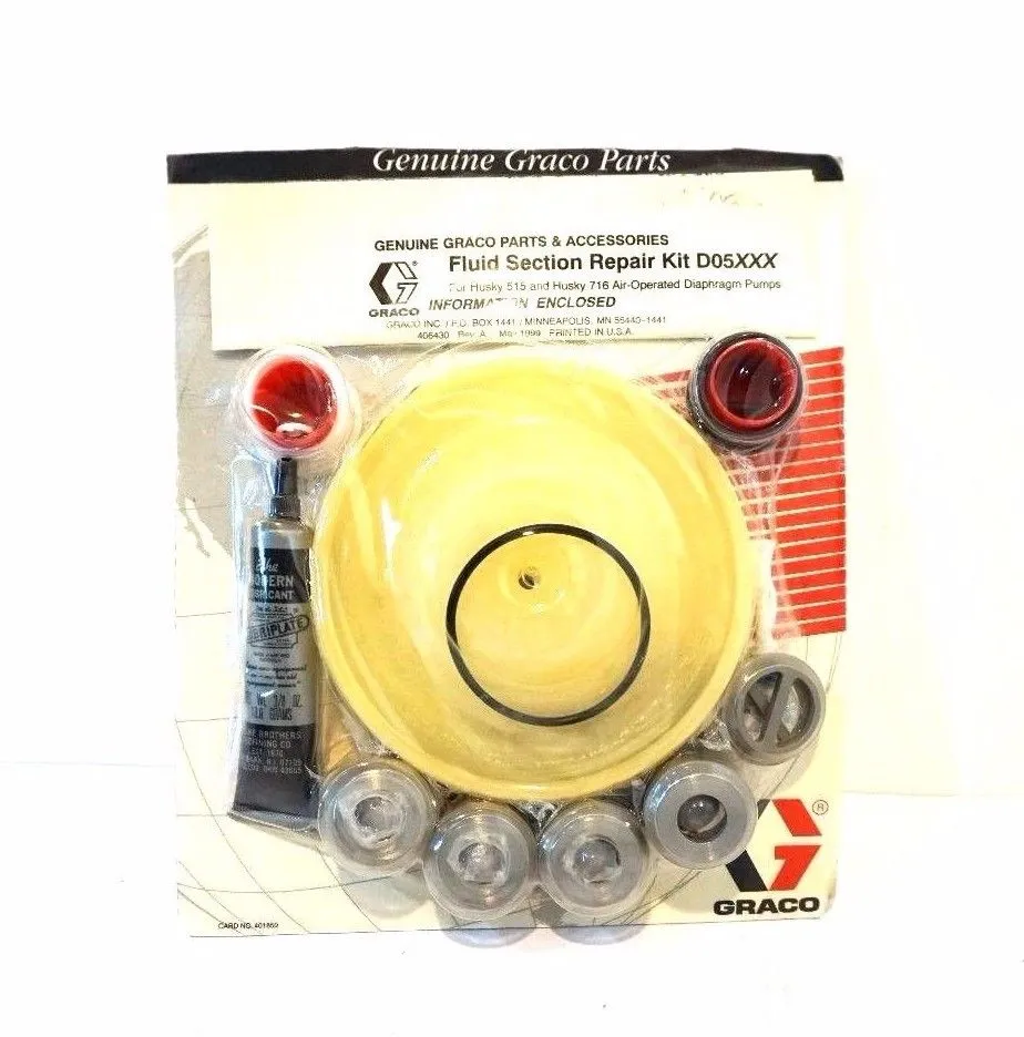 NEW GRACO D05XXX FLUID SECTION REPAIR KIT 401850