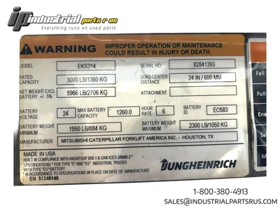 USED JUNGHEINRICH EKS314