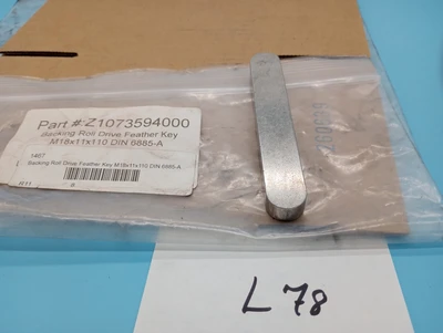 PARALLEL KEY HIGH TYPE DIN 6885-A M18X11X110 BACKING ROLL DRIVE FEATHER KEY
