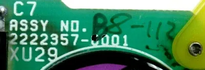 USED TEXAS INSTRUMENTS 2222357-0001 PC BOARD 22223570001 XU29 2222358-0001