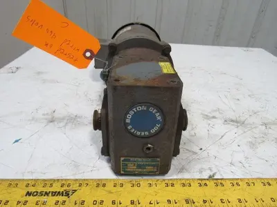 Boston Gear 34K29-872 10:1 Ratio .5Hp 208-230/460V 3Ph 1" Thru Shaft Gear Motor