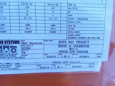 1200A Motor Control Center MCC, 575V, 1200A Bus, Form 4A, IP42 Enclosure