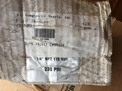 Used AFTERMARKET AIR COMPRESSOR SUPPLY AD400 AUTO DRAIN Air Compressor Parts Pennsylvania US | East West Machinery & Drilling #1415549