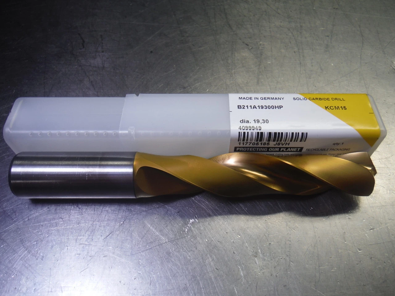 Kennametal 19.30mm Solid Carbide Drill 2 Flute B211A19300HP KCM15 (LOC1143C)