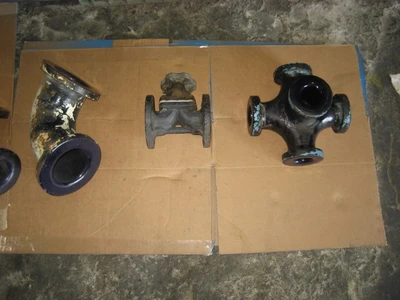 Glass lined Fittings - elbows, flanges, reducers, sight glass.