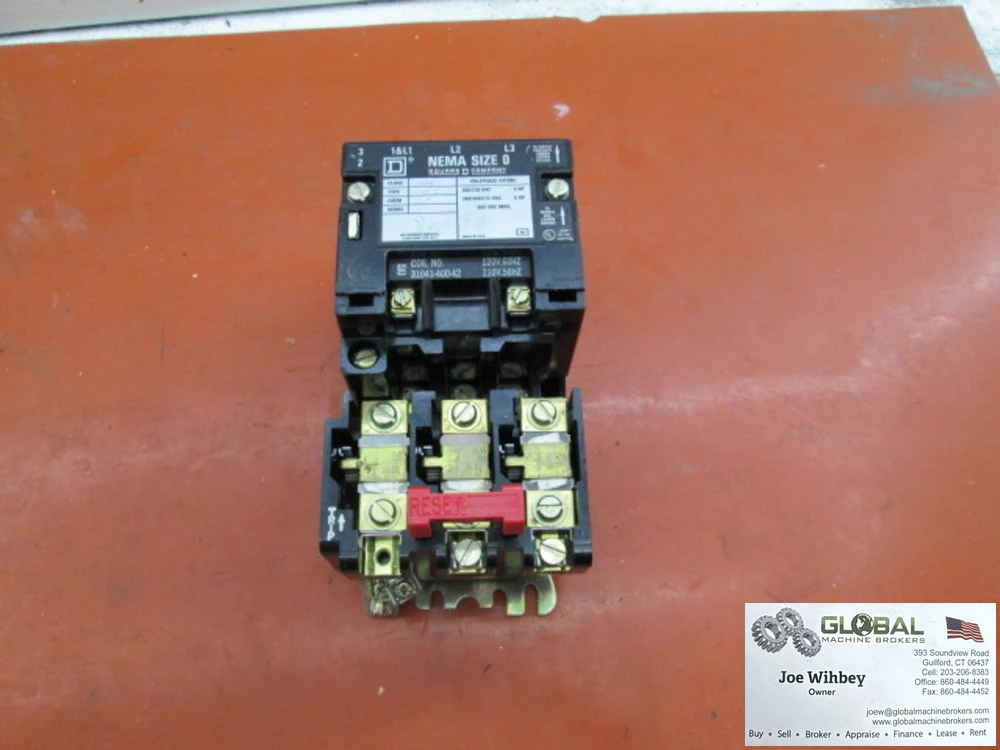 Square D Company 8536SB02 NEMA Magnetic Motor Starter:6 to 18A,120V AC,1NO,3hp @ 3 Phase - 240