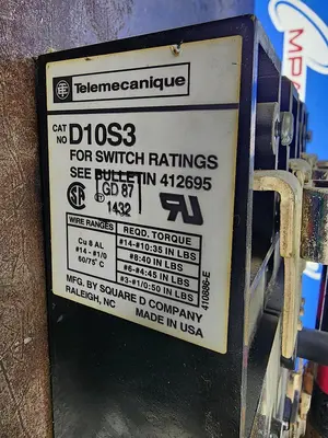 USED TELEMECANIQUE D10S3