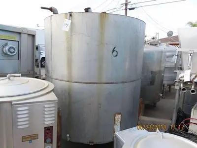 Tank, 1,250 Gallon, S/st, FT/FB, 6' X 6', #S744092