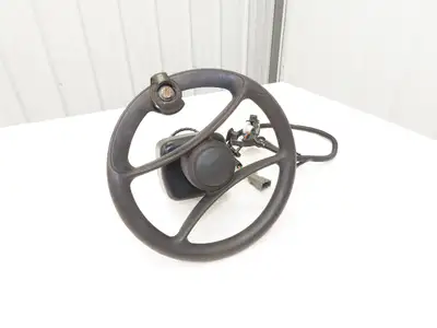 Hyster 8808585 Forklift Steering Wheel & Bracket Assembly Removed From E100XN