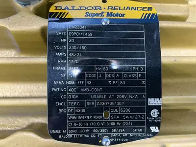 Used BALDOR EM2334T A.C. Motors Ohio US | HGR 24 #1287354
