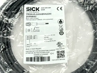 New | in-Stock SICK YM2A15-100UB5XLEAX,2095843 Cable & Wire Michigan US | Maverick Industrial Sales #1489939