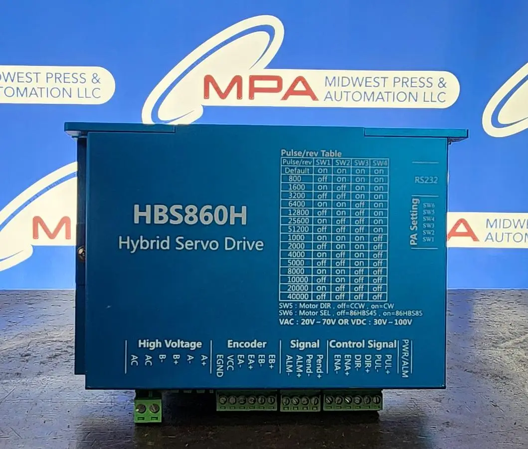 HBS860H Closed Loop Servo Motor Driver Hybrid Step Servo Drive with RS232 Port