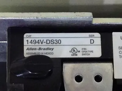 USED ALLEN BRADLEY 1494V-DS30 SER D