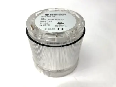 Used WERMA Clear Permanent Light Element 70mm Diameter 12-230VAC/DC CL Light Source Equipment Michigan US | Maverick Industrial Sales #1402332