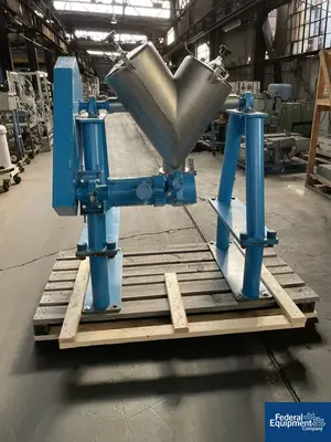 USED Patterson-Kelley 2 Cu Ft P-K CrossFlow Twin Shell Blender, S/S