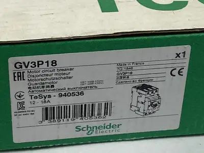 USED SCHNEIDER ELECTRIC GV3P18