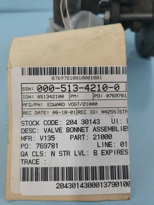NEW Vogt Valve Company A105