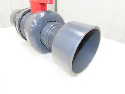 Spears 2322-060  6" Union Ball Valve PVC EPDM Venturi Socket Ends 150psi