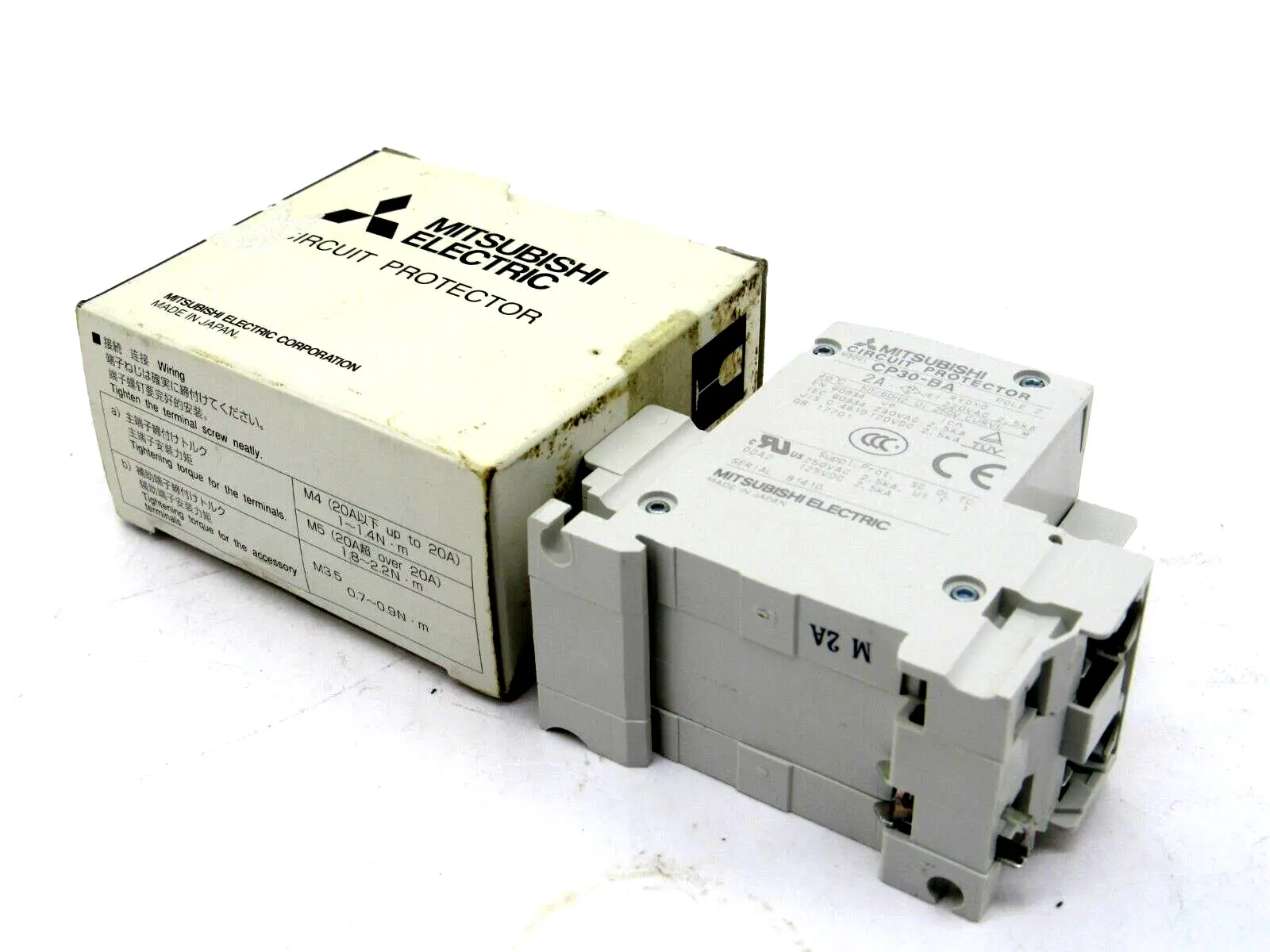 NEW MITSUBISHI ELECTRIC CP30-BA 2P 2-M 2A B CIRCUIT PROTECTOR CP30BA2P2M2AB