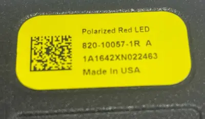 NEW COGNEX 820-10057-1R POLORIZED RED LENS ASSEMBLY 820100571R