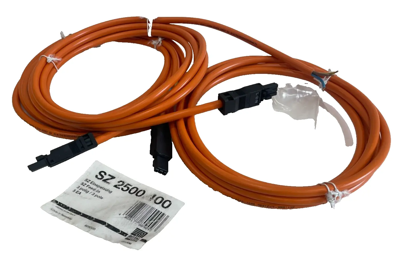 NEW RITTAL SZ 2500.400 CONNECTION CABLE 3 POLE SZ 2500400 LOT OF 3